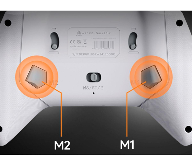 Ajazz GP100 (Switch/PC/iOS/Android) RGB biały - 1536403 - zdjęcie 7
